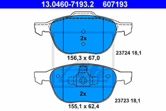 Brake Pads Ford Ecosport Ate 13046071932
