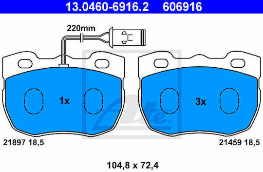 Brake Pads Land Rover Discovery I Lj Lg Ate 13046069162