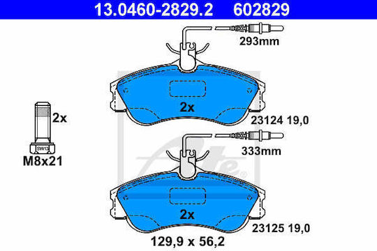 Спирачни накладки Citroen Berlingo Mf Ate 13046028292