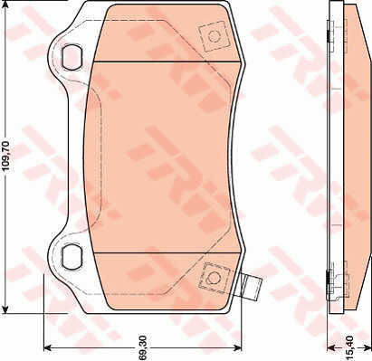 Trw Gdb4171 Brake Pad Set Disc Brake
