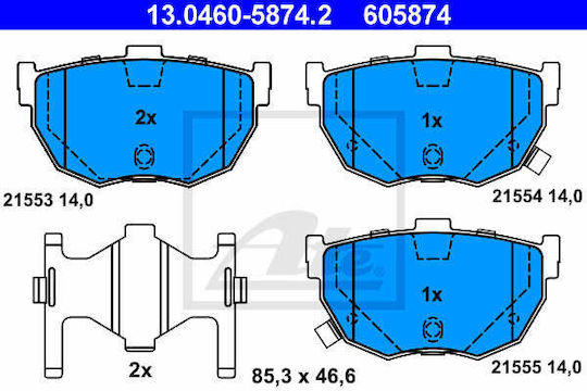 Hyundai Coupe Gk Ate 13046058742 Brake Pads