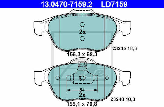 Brake Pads Renault Espace Iv Jk0 1 Ate 13047071592