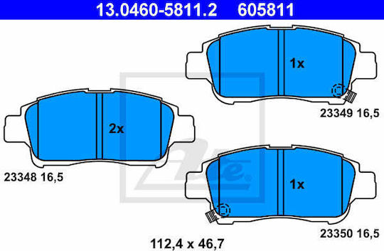 Placute de frana si discuri Toyota Yaris Scp1 Nlp1 Ncp1 Ate 13046058112