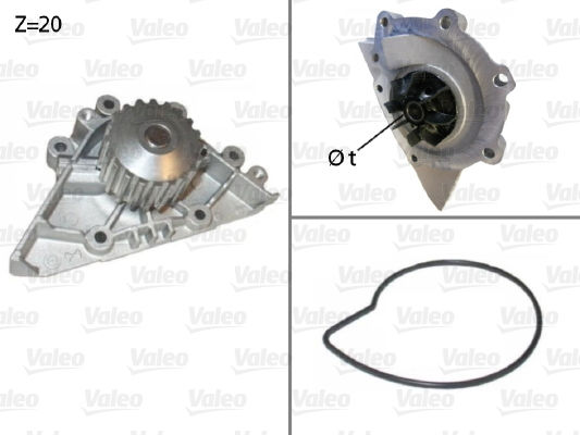Valeo Pompă De Apă Auto Pentru Peugeot 206 307 406 407 607 806 807 Expert Fiat Scudo Ulysse Citroen C4 C5 C8 Jumpy Xsara Lancia Phedra Zeta
