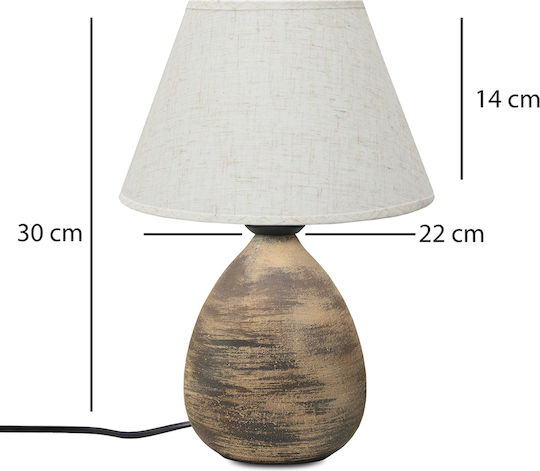 SteweHome Ceramic Table Lamp for E27 Socket