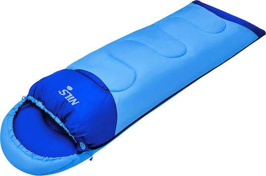 Nils Sleeping Bag Kids 3 Seasons Blue