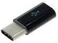 Adaptor Micro USB Feminin La Type-C Masculin Cu Agățătoare Pentru Chei Inclusă Negru