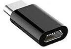 Adaptor Micro USB Feminin La Type-C Masculin Cu Agățătoare Pentru Chei Inclusă Negru