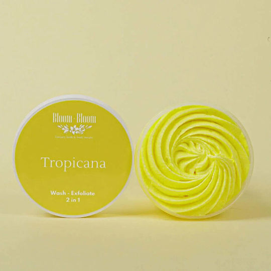 Bubble Scrub Tropicana 2--1 Αφρόλουτρο & Scrub Mango Butter 280gr