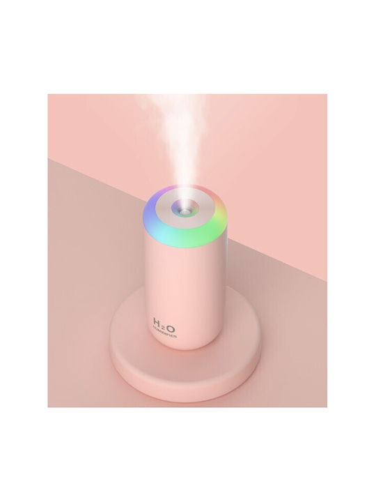 Alista Home LED Ултразвуков Диффузер за Ароматерапия с Таймер Розов 350ml 103069