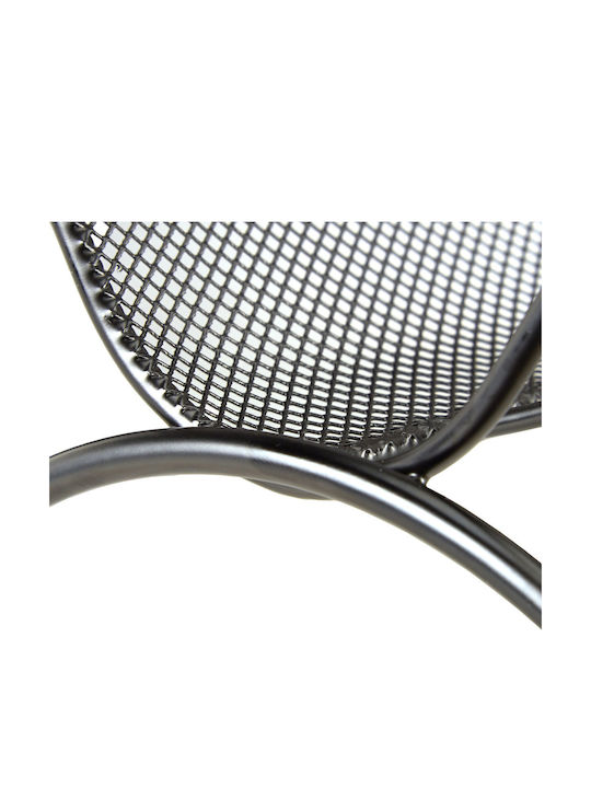 Relaxdays Raft De Reviste Negru 34x18x35cm