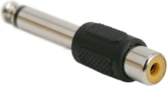 Set 10 Adaptoare Rca Feminin La Jack 6.3 Mm Masculin Mono Convertor Audio