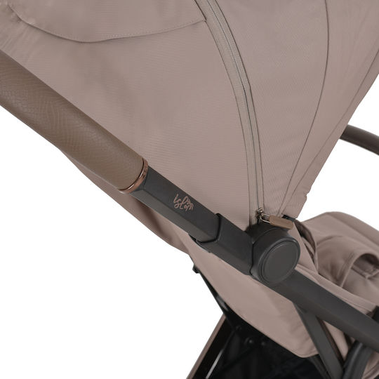 Bebe Stars Isla Baby Stroller Suitable for Newborn Almond Beige 8.7kg