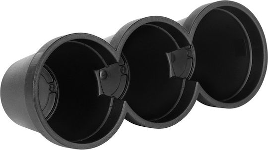Vilde Kunststoff-Blumentopf Schwarz