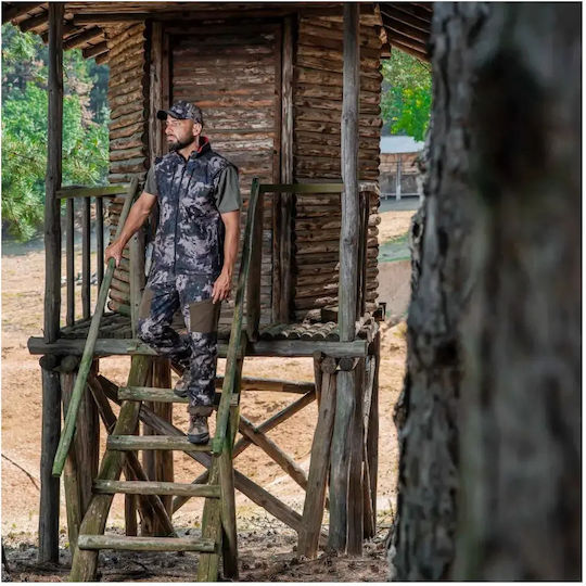 Chameleon Hunting Vest Double Sided Camouflage Fleece Orange