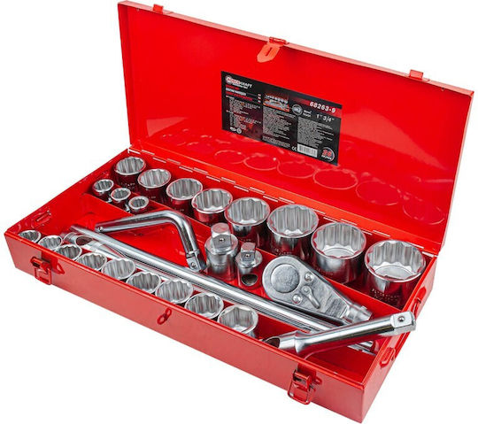 Set Unelte Forcekraft Set Unelte 26 Bucăți 3/4" 12-Laturi