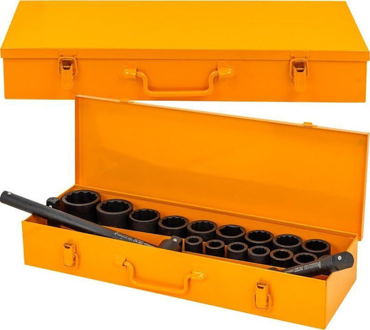 Partner Tool Set Impact Tool Set 3/4" 21 Pieces 12-Point 17-50mm