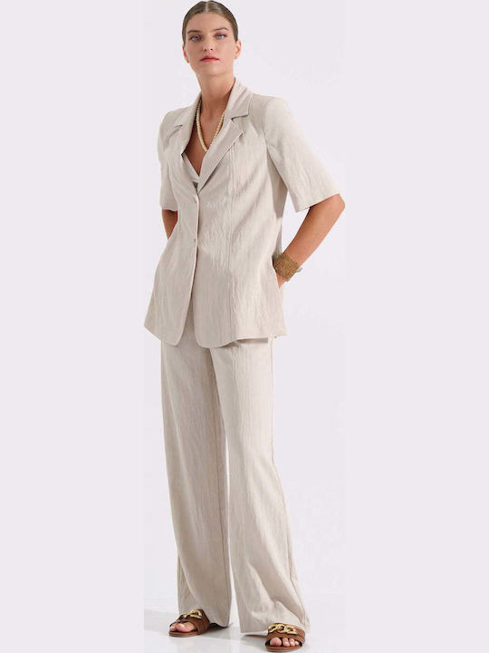 Bill Cost Short Women's Blazer Beige