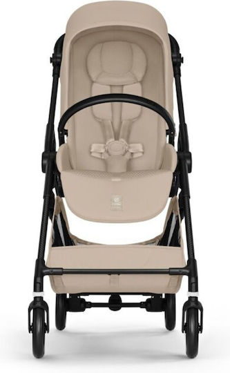 Cybex Melio Baby Stroller Suitable for Newborn Carbon / Almond Beige 5.9kg