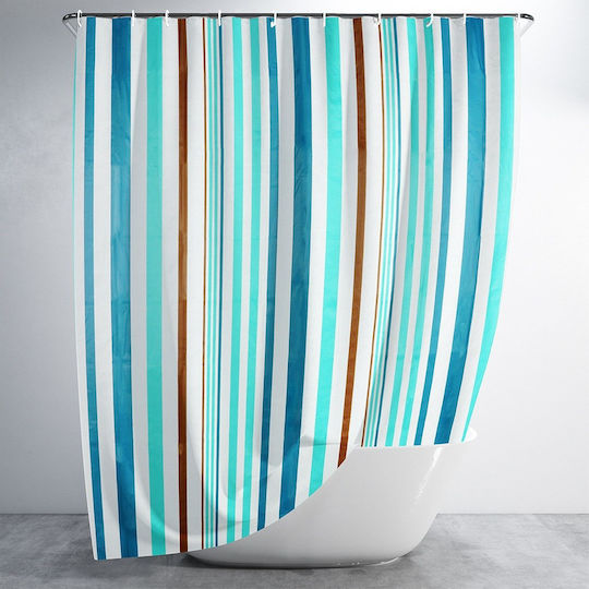 Vilde Shower Curtain 180x180cm Blue