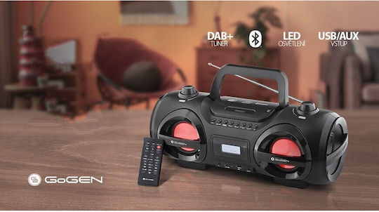 Fm Radio Cd Bluetooth Gogen Cdm 425 Btdab 25 W Mp3 Usb Sd Card Remote Control Black Silver