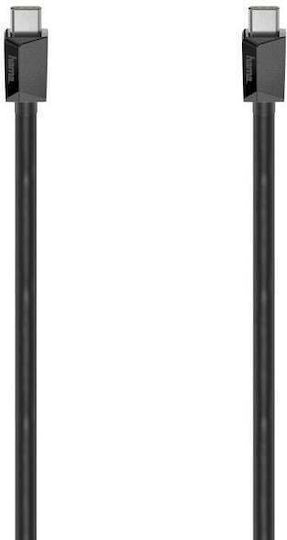 HAMA Cablu Video Plat USB 3.2 USB-C Masculin - USB-C 100W Negru 1.5m 00200649