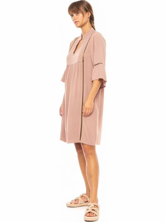 Pink Label Damenbademode Kurzes Kleid Fürs Meer Salmon