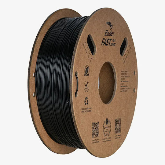 Creality3D PLA 3D Принтер Филамент 1.75мм Черен 1кг