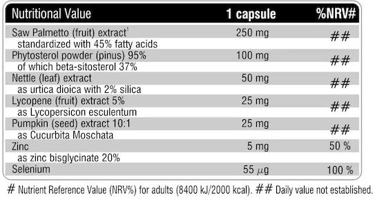 Fit & Shape Prostate Support Supliment Pentru Sănătatea Prostatei 60 Capsule