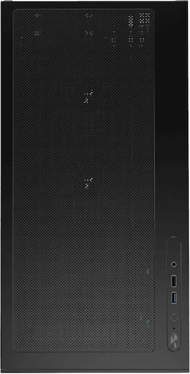 1STPLAYER CV7-BK-2FAR-2FH7R-1FH7 Gaming Midi Tower Κουτί Υπολογιστή με Πλαϊνό Παράθυρο Μαύρο