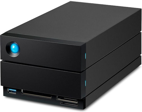 Lacie 2big Dock Thunderbolt 3 / USB 3.1 Externe HDD 48TB Multi-Bay Schwarz