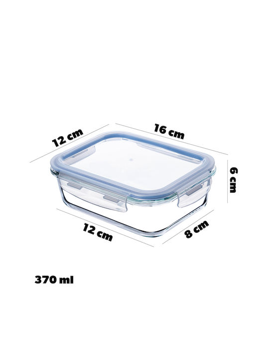 Kadax Set Cutii De Prânz Din Sticlă Transparente 4 Bucăți