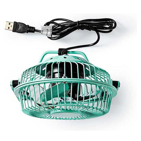 Nedis Ανεμιστηράκι USB Τιρκουάζ FNDK1TQ10