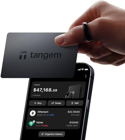 Tangem Ring Größe 9 Ring & 2 Karten Tg-2ring9