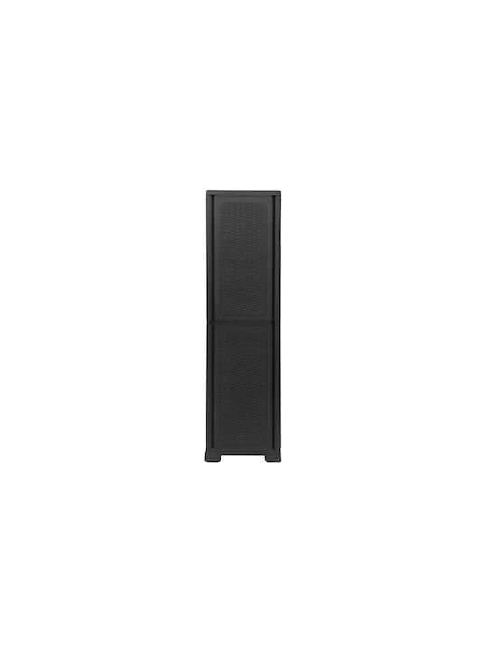 Double-Leaf Cabinet Petra Plastic with 4 Shelves 70x44x173 cm