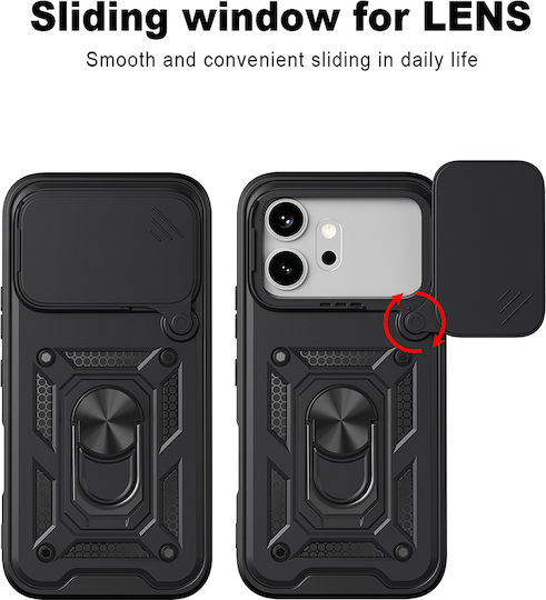 Techsuit Camshield Series Rückseite Umschlag Schwarz