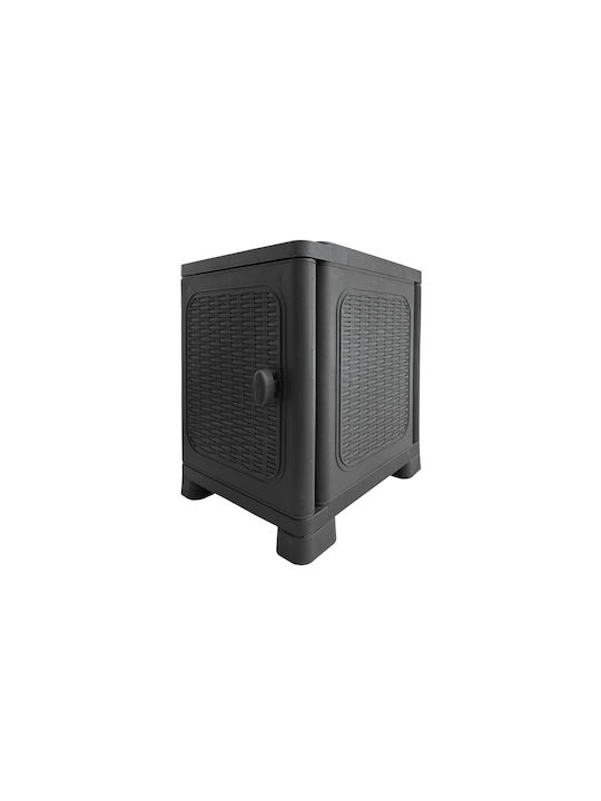 Single-Leaf Plastic Cabinet with 1 Shelf Suitable for Small Spaces 35x44x54 cm