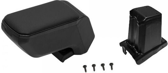S-dizayn Car Leather Armrest for Volkswagen Polo Black