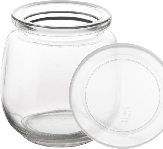 Orion Set 12Stücke Allgemeine Verwendung Glas Transparent mit Deckel 130ml 12Stücke