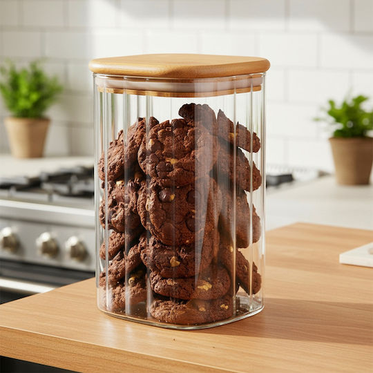 Vilde Vilde 3 Stück Glasbehälter Für Kaffee Nudeln Getreide Mit Deckel Braun 1100ml Vilde Vilde 3 Stück Glasbehälter Für Kaffee Nudeln Getreide Mit Deckel Braun 1100ml
