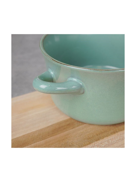 Siaki Collection Round Green Ceramic Serving Bowl with Diameter 17cm Siaki Collection Round Green Ceramic Serving Bowl with Diameter 17cm