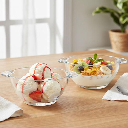 Vilde Servierschale Rund Glas Transparent mit Durchmesser 16,5 cm 12 Stück