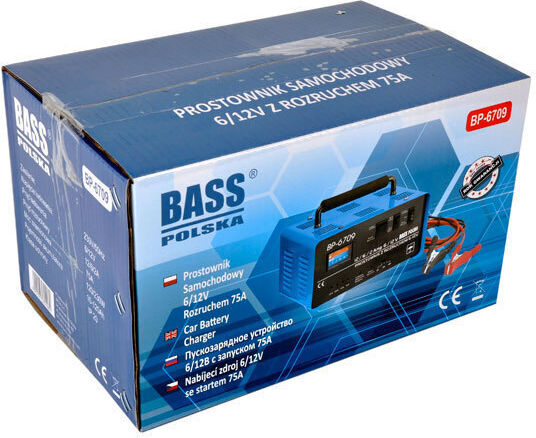 Bass Polska Starter-Charger Portabil Pentru Baterii Auto și Motocicletă 6/12V