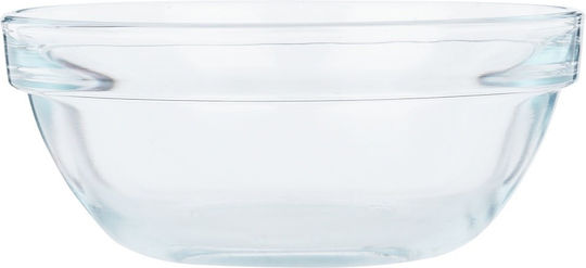 Excellent Houseware Round Glass Transparent Ice Cream Serving Bowls Diameter 10.5cm 4 Pieces