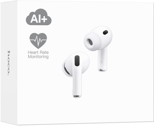 Hoco EW98 In-ear Casti Bluetooth Handsfree cu Husă de Încărcare Albe