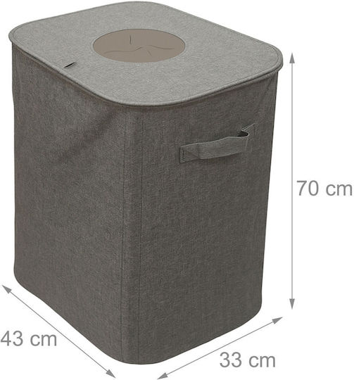 Relaxdays Coș De Gunoi Din Plastic 100lt Gri