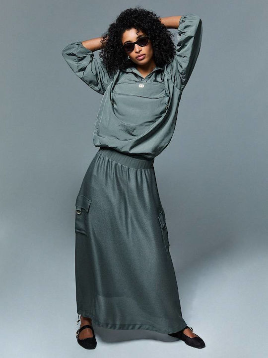 Maxi Φούστα Military Olive