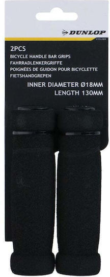 Dunlop GSP-306674 Анатомични Дръжки за Велосипед в Черен Цвят 128mm от Пяна
