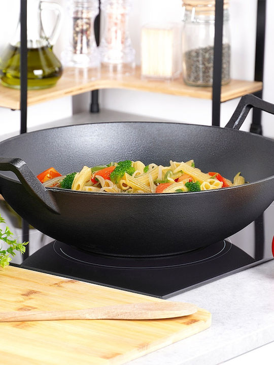 Vilde Wok από Μαντέμι με Κεραμική Επίστρωση 36cm