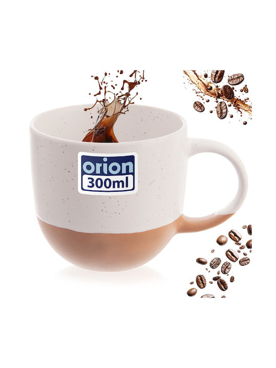 Orion Κούπα Κεραμική Λευκή 290ml